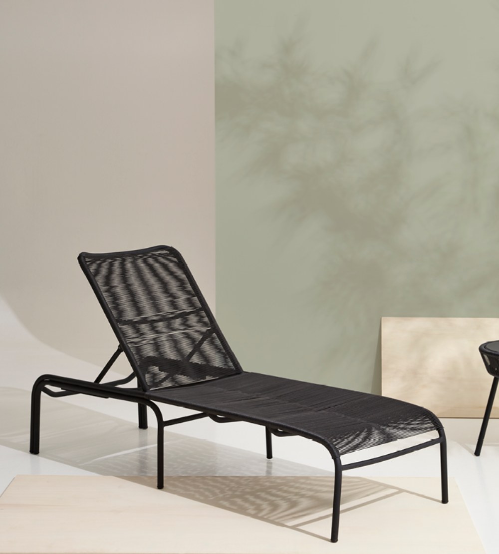 Sunlounger black sale