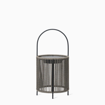 Vincent Sheppard Mora lantern with a handle in fossil grey.