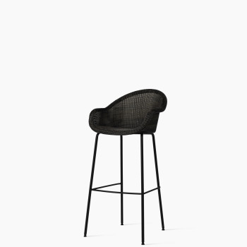 Vincent Sheppard Edgard bar stool mocca with steel base