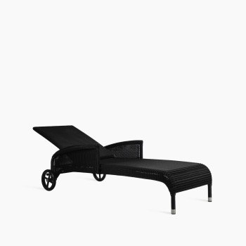 Vincent Sheppard Safi sunlounger black with arms