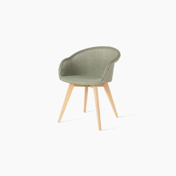 Vincent Sheppard Avril dining chair dusty green with oak base 