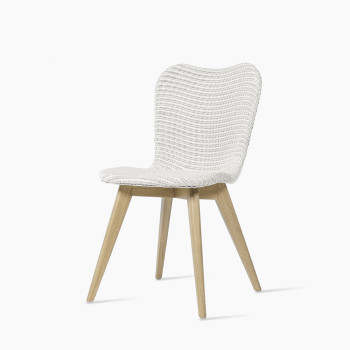 Vincent Sheppard Lily dining chair white with oak base