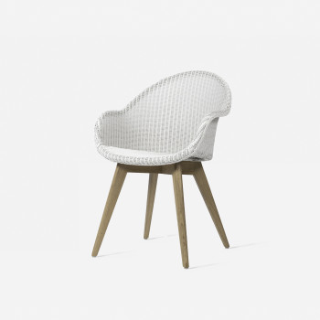 Vincent Sheppard Avril HB dining chair oak base pure white