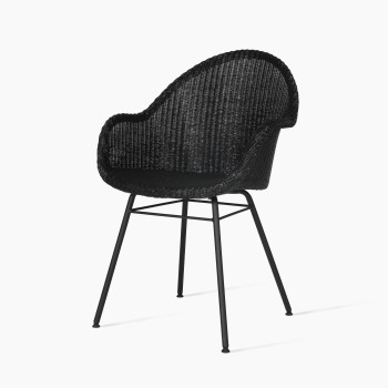 Vincent Sheppard Avril HB dining chair black with steel A base 