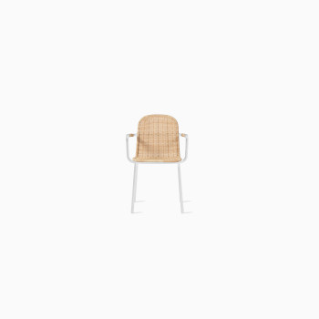 Vincent Sheppard Wicked dining chair white with natural seat