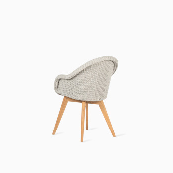 Vincent Sheppard Remi dining chair dune white with teak base