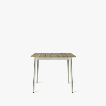 Vincent Sheppard Max table de jardin dune white avec plateau en teck