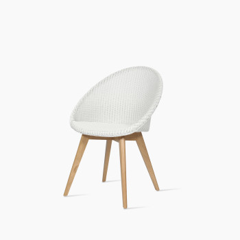 Vincent Sheppard Jack dining chair white with oak base