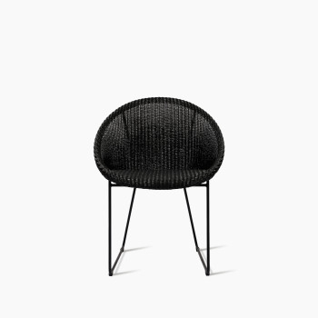 Vincent Sheppard Joe dining chair black with black base