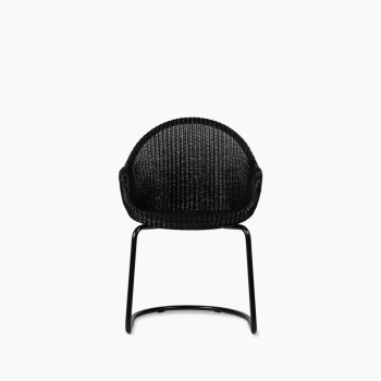 Vincent Sheppard Avril HB dining chair black with cantilever base black