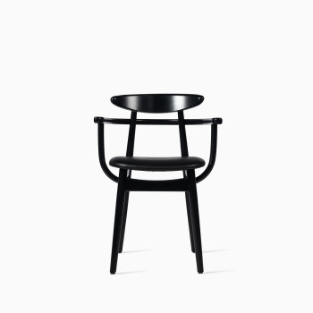 Vincent Sheppard Teo dining armchair black upholstered