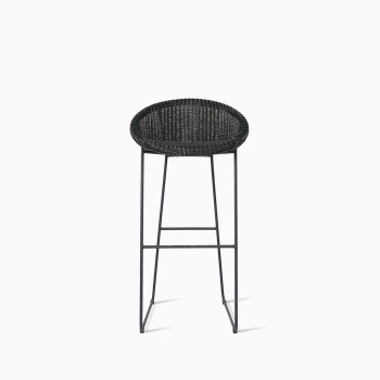 Vincent Sheppard Joe bar stool black with black frame bar stools