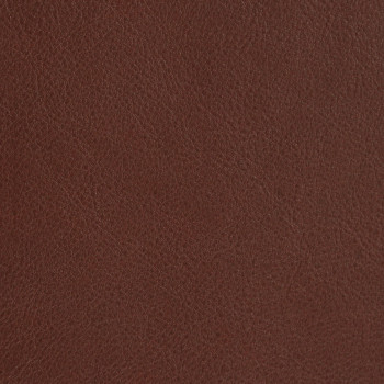 Close-up of Vincent Sheppard dark brown aniline leather with a smooth, natural grain texture.